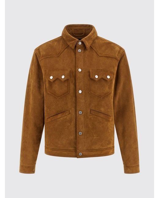 DSquared² Brown Boxy Shirt Jacket for men