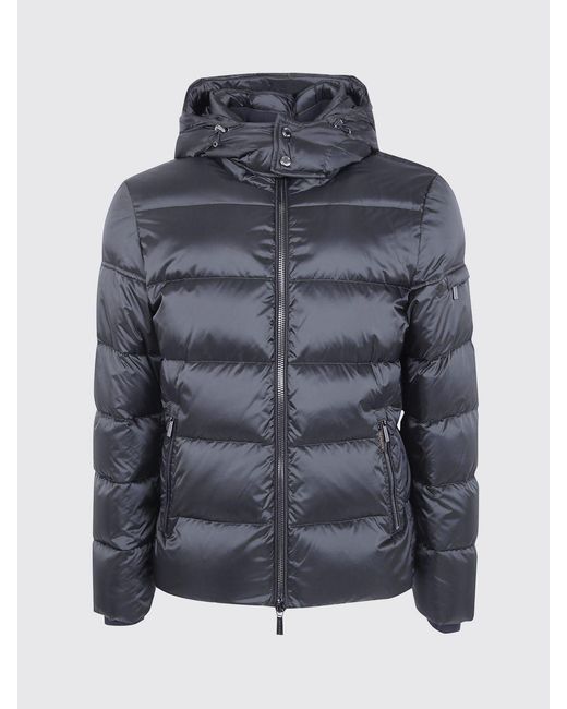 Moorer Blue Brett Water-Repellent Wool And Cashmere Down Jacket With Removable Hood for men