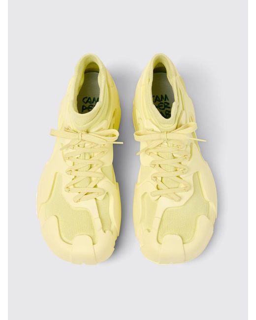 CAMPERLAB Yellow Tossu 3D Recycled Pet Knit Sneakers