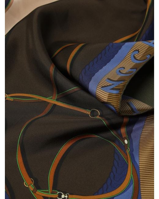 Longchamp Black Neck Scarf