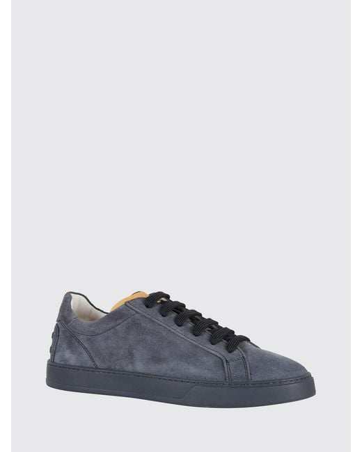 Tod's Blue Suede Sneakers for men