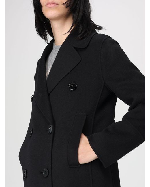 Max Mara Black Double-Breasted Coat