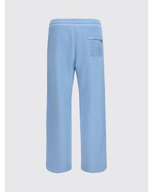 Dolce & Gabbana Blue Dolce &Amp Gabbana Cotton Jogging Trousers for men