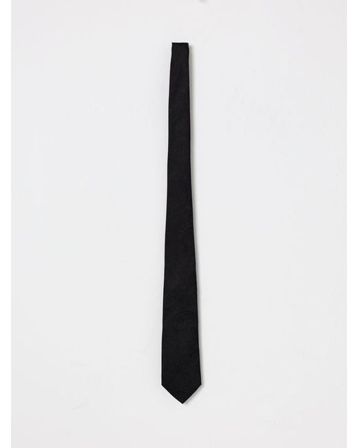 Etro White Silk Paisley Jacquard Tie for men