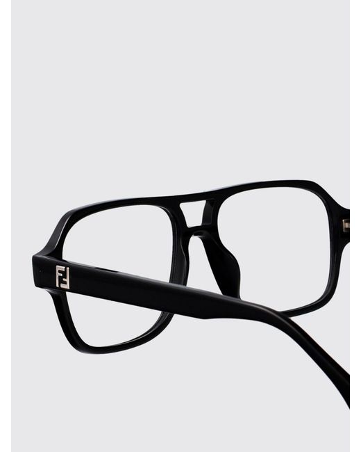 Fendi White Tortoiseshell Acetate Optical Glasses for men