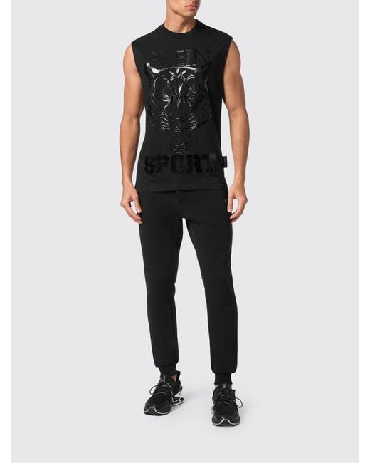 Philipp Plein Black Tank Top for men