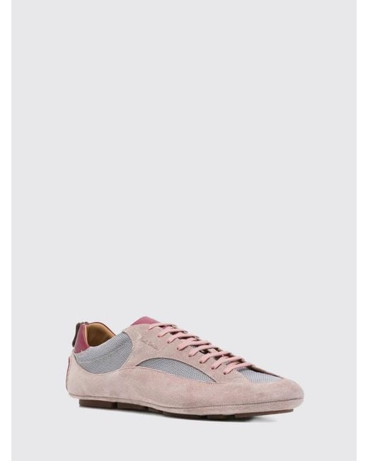 Paul Smith Pink Suede And Mesh Sneakers for men