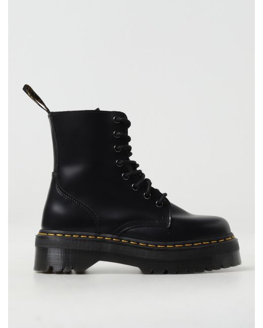 Dr. Martens Black Quad Retro Laceup Platform Boots