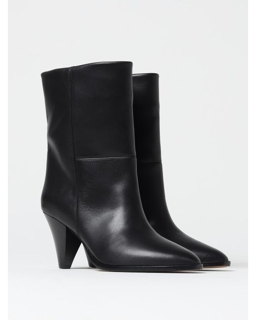 Isabel Marant Black Flat Ankle Boots