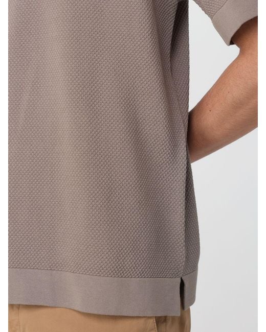 Kangra Gray Cotton Crew Neck Pullover for men