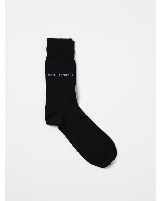 Karl Lagerfeld Black Socks for men