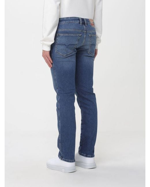DIESEL Blue D-Vyl Cotton Denim Jeans for men