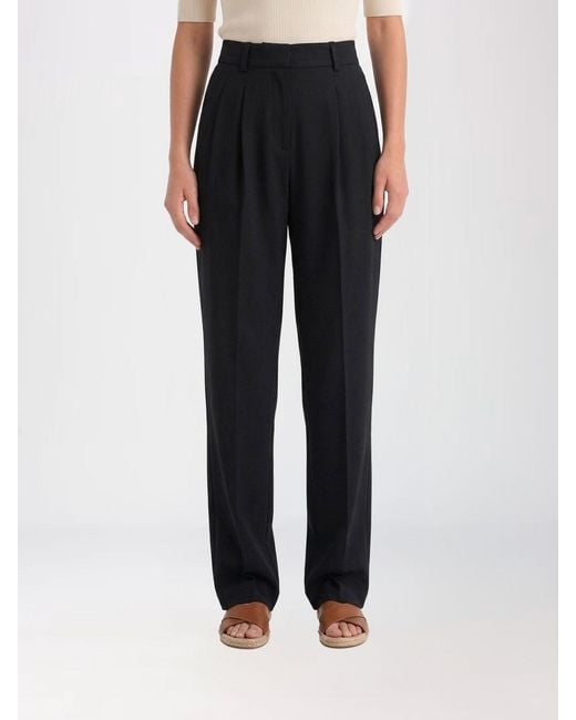 Michael Kors Black Tailored Virgin Wool Blend Trousers