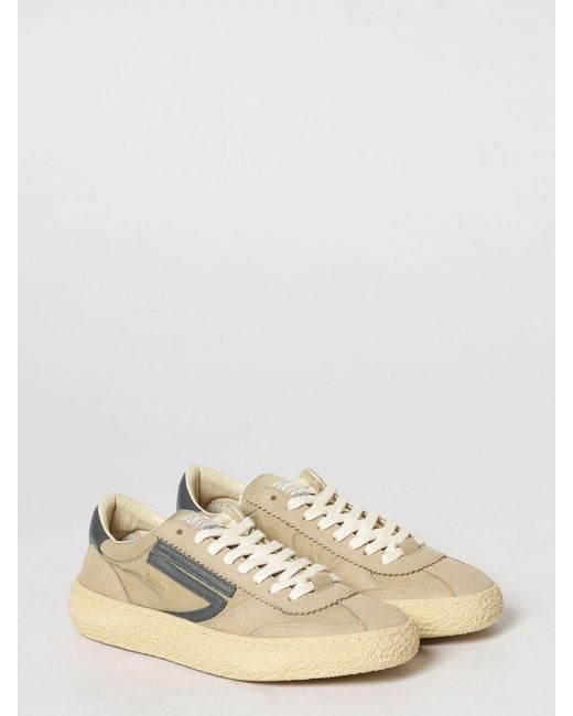 PURAAI Natural 1.01 Vintage Nylon And Vegan Leather Sneakers for men