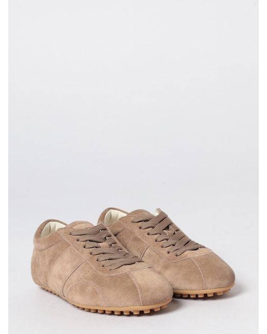 Tod's Pink Suede Sneakers