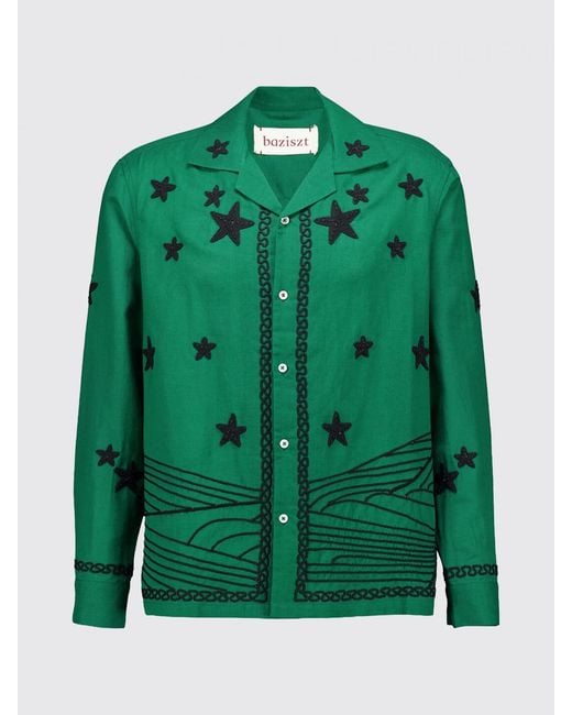 BAZISZT Green T-Shirt for men