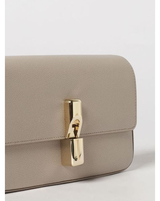 Furla Natural Iride Leather Crossbody Bag By With Flap Closure
