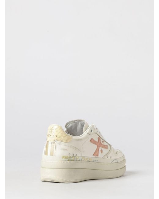 Premiata Natural Micol Suede Sneakers