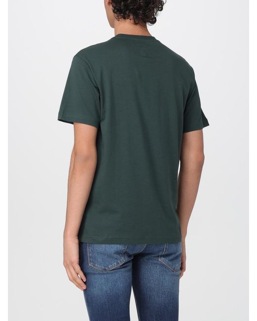Emporio Armani Green Printed Cotton T-Shirt for men