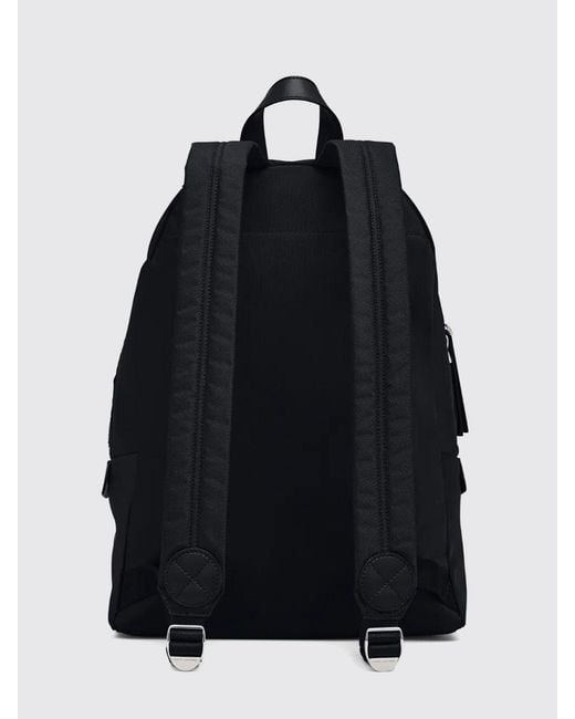Marc Jacobs Black The Biker Nylon Backpack With Zip Closure And Top Handle