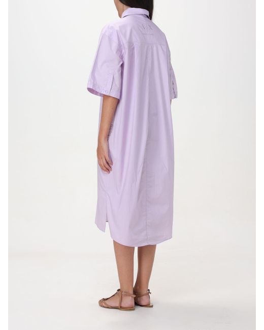Armani Exchange Purple Dress