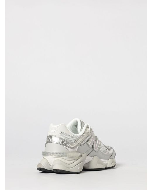 New Balance White 9060 Leather And Mesh Sneakers for men