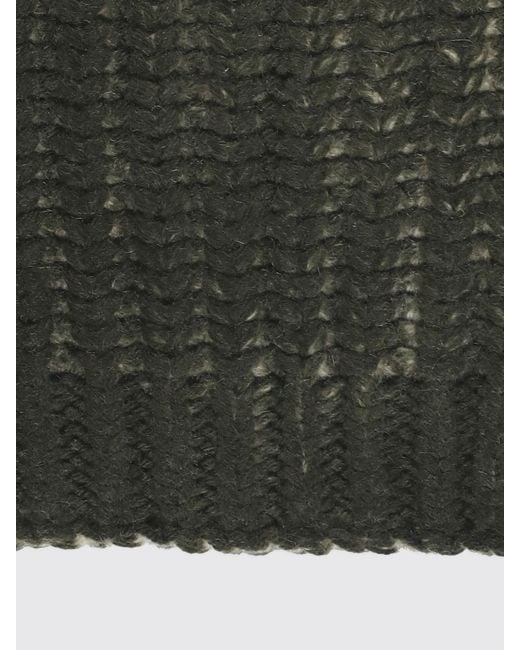 Avant Toi Green Merino Wool And Cashmere Blend Beanie With Ribbed Edges