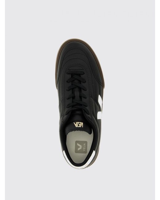 Veja Black Campo Chromefree Leather Sneakers for men
