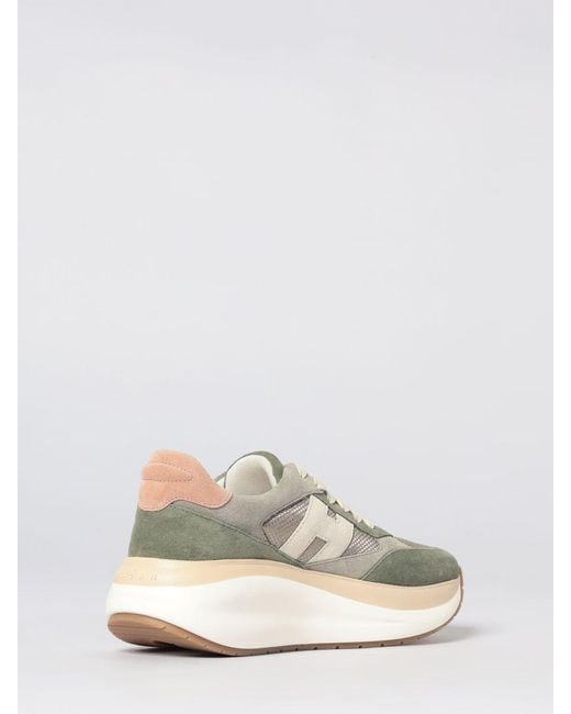Hogan White Maxi I Active Suede And Mesh Sneakers