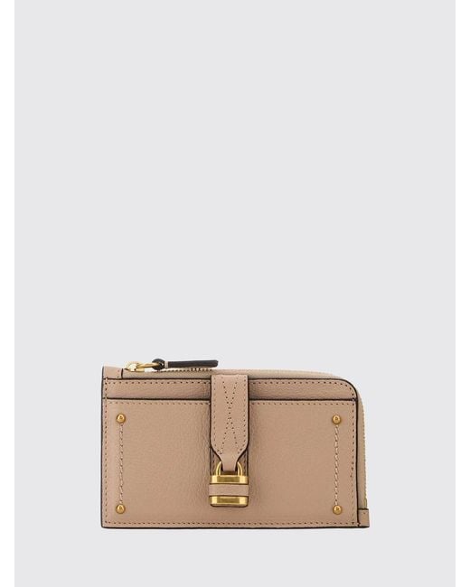 Chloé Natural ChloÉ Paddington Leather Credit Card Holder