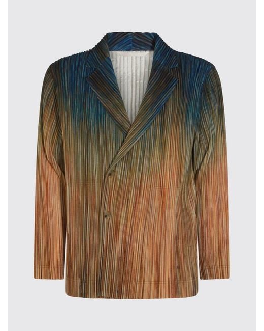 Homme Plissé Issey Miyake Blue Pleated Blazer Homme Plisse Issey Miyake for men