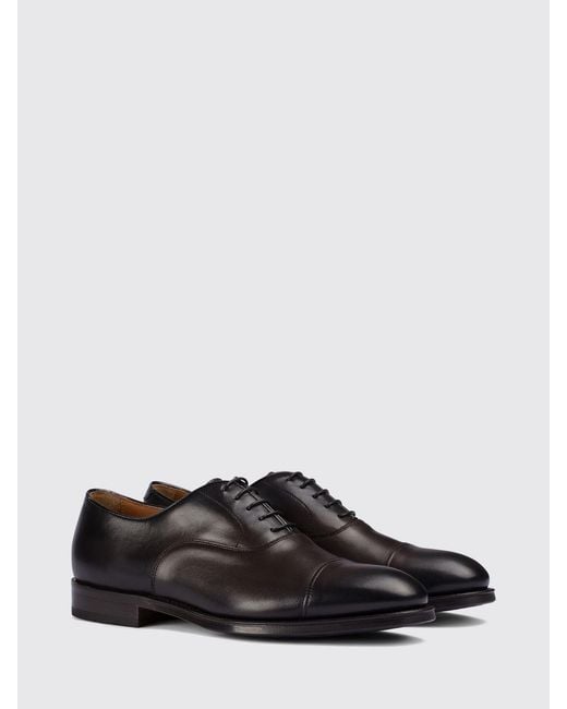 Doucal's White Brogue Shoes for men