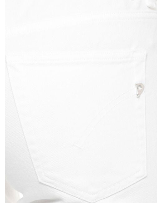 Jeans Flared De Mezclilla Elástica Dondup de color White