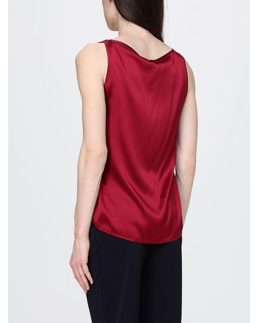 Max Mara Red Satin Top
