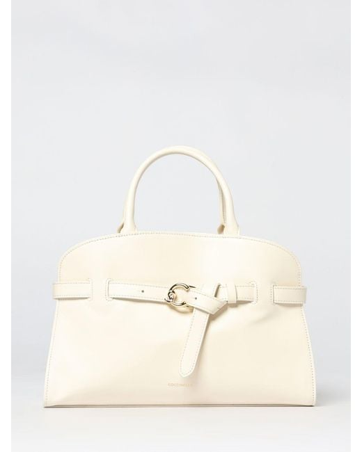 Coccinelle Natural Sabine Medium Leather Bag