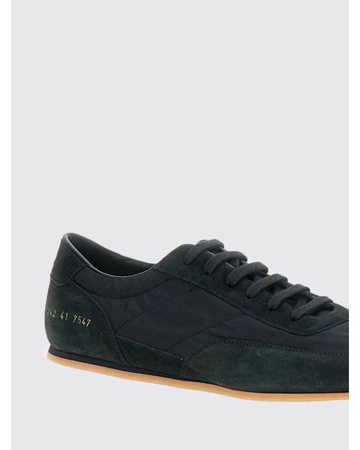 Common Projects White Minimal Runner Suede And Nylon Sneakers for men