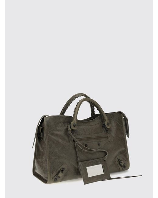 Balenciaga Multicolor Le City Medium Arena Lambskin Handbag With Studs And Mirror
