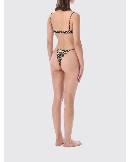 MATINEÉ Natural Zebra Print Triangle Bikini With Underwire And Brazilian Briefs