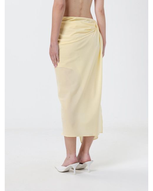 Jacquemus Natural Polyester Pareo Skirt