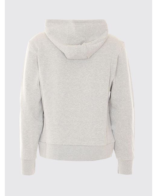 Thom Browne Gray Cotton Hoodie With Iconic 4-Bar Stripes On The Sleeve for men