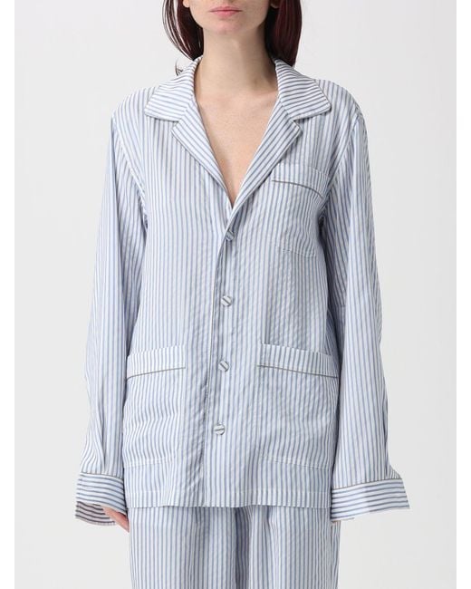 Tom Ford Blue Striped Silk Shirt