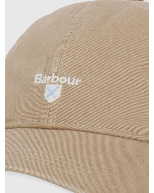 Barbour Natural Cascade Cotton Hat With Embroidered Logo for men