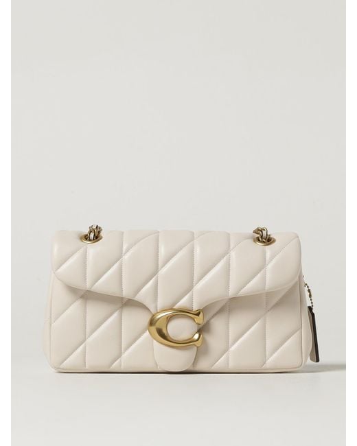 Borsa Zoe di COACH in Natural