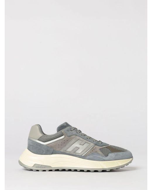 Hogan White Hyperlight Suede And Mesh Sneakers for men