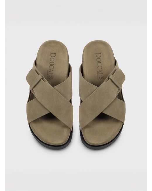 Doucal's Brown Sandals for men