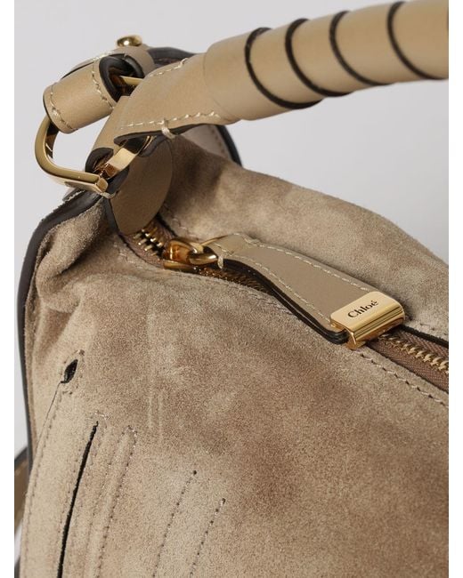 Chloé Natural Chlo&Eacute Marcie Wildledertasche