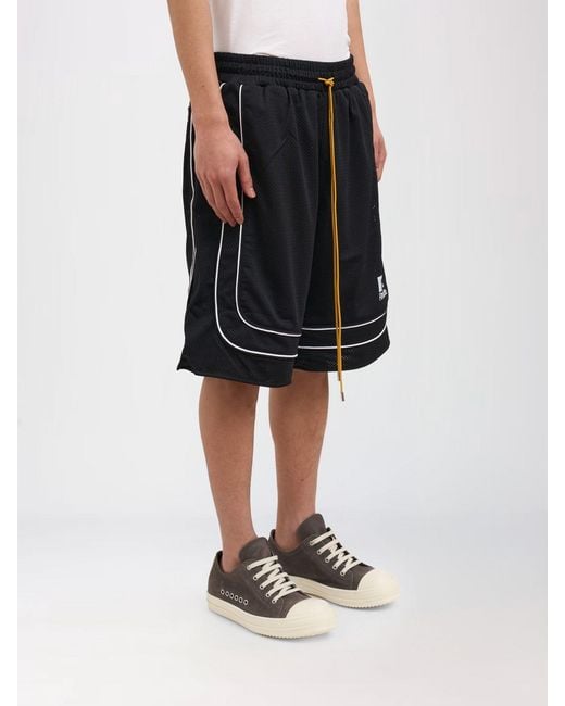 Rhude Black Polyester Jogging Shorts for men