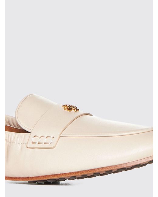 Tory Burch Natural Loafers