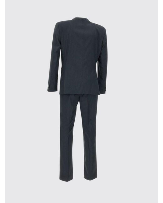 Boss Black Single-Breasted Virgin Wool Suit for men