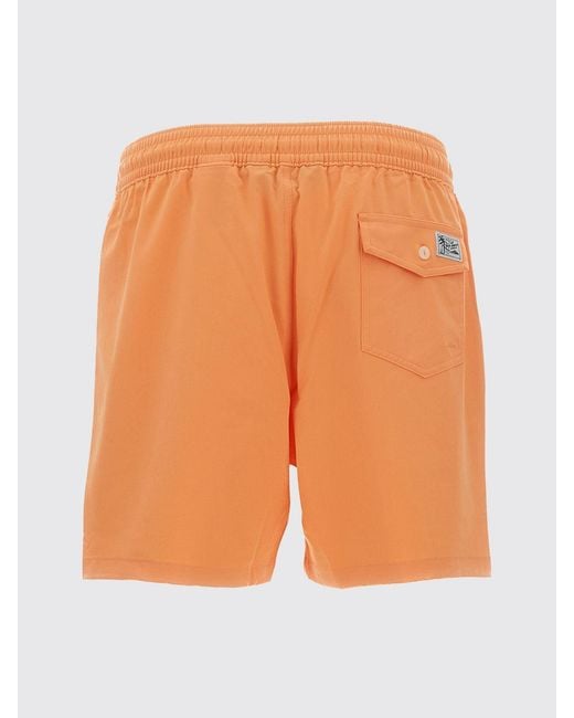 Polo Ralph Lauren Orange Polyamide Swimsuit for men